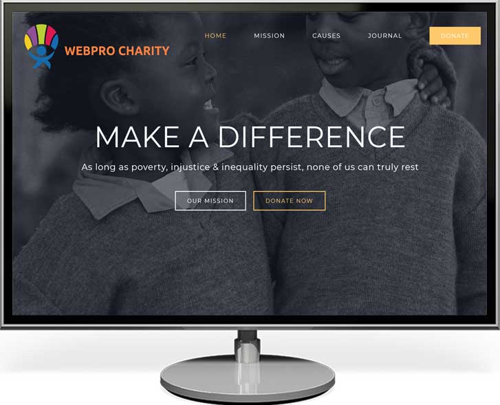 DonateShop ecommerce charity website design package image