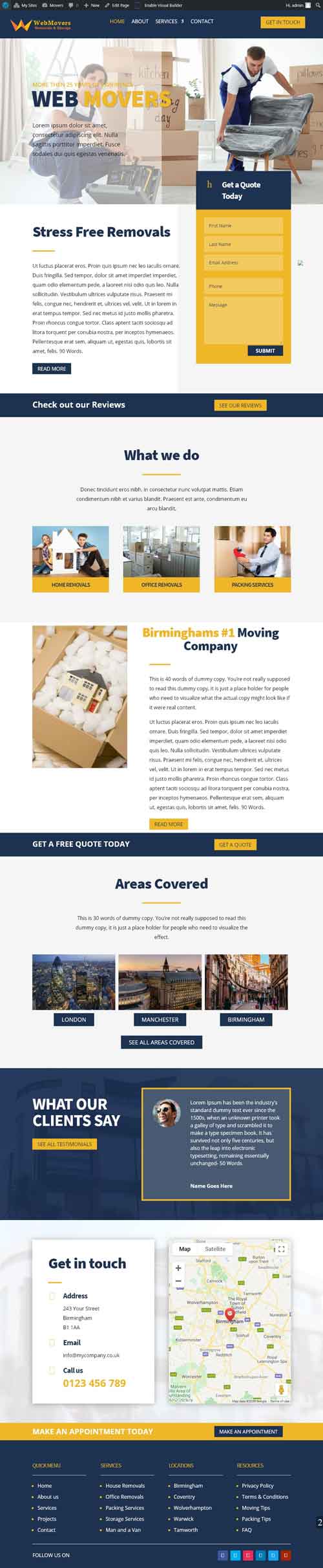 WebMovers Web Page Image